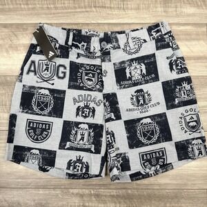 Adidas Mens Golf‎ Club 1949 Print Go To 6" Shorts IT6767 Blue Size Large NWT $90